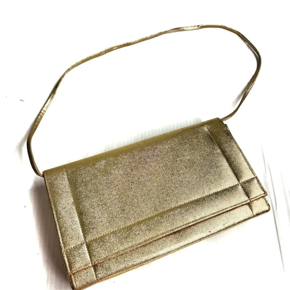 Vintage Elegant Gold Women's Shoulder bag purse